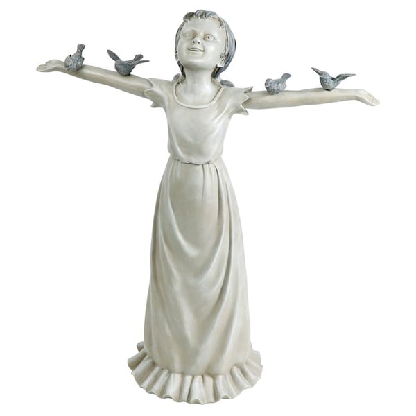 Basking In God's Glory Little Girl Statue: Large